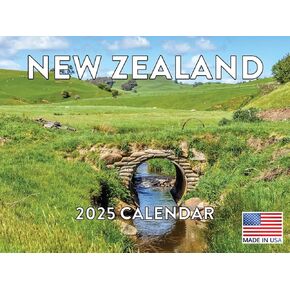 New Zealand Calendar 2025 Monthly Wall Calender 12 Month | American Made In The USA