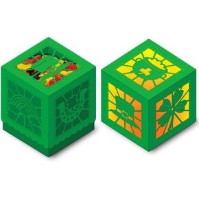 GLOBLELAND 3D Saint Patrick's Day Gift Box Cutting Dies for Card Making 3D Lantern Box Die Cuts Metal Cut Dies Template for DIY Scrapbooking Embossing Paper Album Craft Decor