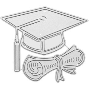 Graduation Cap for Card Making, Congratulations Graduation Cutting Dies Metal Template Molds for DIY Scrapbooking Photo Album Decorative Embossing Paper Dies for Card Making Templated