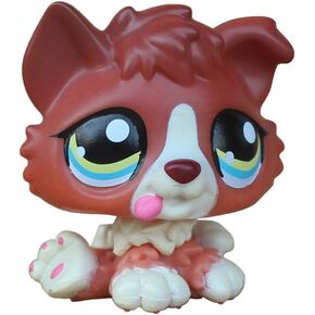 Custom-Made Baby Pet Shop Toy Collie Puppy Mini Bobble Head Dog Animal Figure 1 Inch