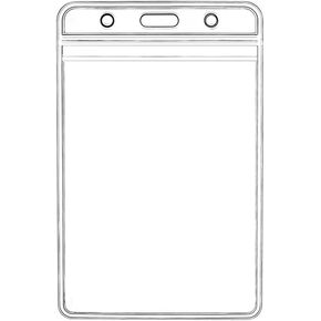 The ID Card Holder can be Sealed with Waterproof and Transparent PVC, Suitable for RFID/Badge Swiping or Credit Card/Driver's License,only for Holders (10, Vertical Payment)