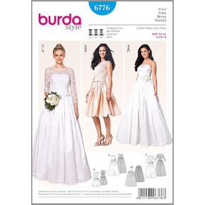 Burda B6776 زفاف ونمط فستان السهرة