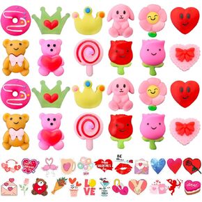 24PCS Mini Mochi Squishy Toys for Party Favors, Kawaii Fidget Toys for Stress Relief, Sensory Toys Desk Pets for Kids, Goodie Bag Stuffers for Kids Birthday