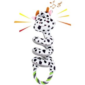 Tierglück Squeaky Dog Toys, Tug of War Dog Toy with Tug Rope, Puppy Enrichment Toys for Boredom & Stimulating, Plush Chewing Toys for Dental Health, Interactive Dog Toys for Small/Medium/Large Dogs