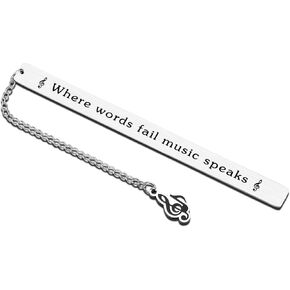 Music Gifts for Music Lovers Bookmark Gifts for Book Lovers Music Teacher Reading Lovers Daughter Music Note Book Mark Gift for Men Women Singers Musicians First Day of School Gifts Music Party Favors