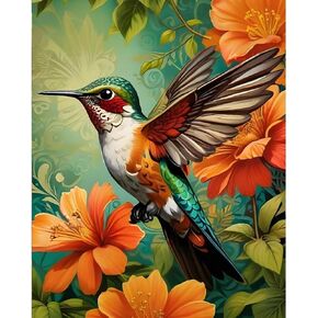 LWZAYS Flower Paint by Number Kit for Adults Canvas, Flowers Acrylic Paint by Number Kit for Adults Beginners, Daisy Vase Adult Paint by Number Kits for Gift Decor - 12x16 Inch