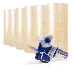 ADHES Packing Tape for Shipping Packaging Moving Boxes,1.88 in x 100 Yard x 2.6 Mil, 60 Rolls