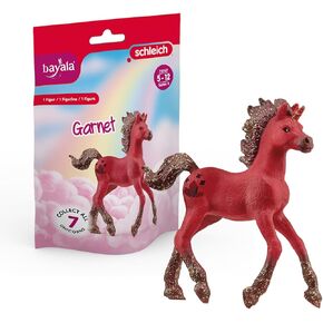 SCHLEICH bayala, Unicorn Toys for Girls and Boys, Collectible Unicorn Gemstone Series 2023, Garnet 2.5 x 12.4 x 16.1 cm; 40 Grams