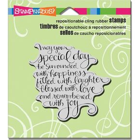 Stampendous Cling Stamp, Special Day, Green