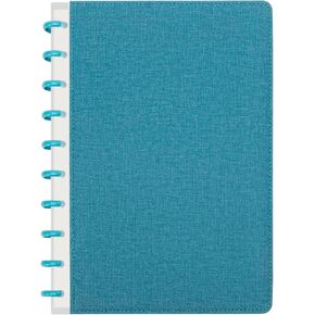 Discbound Notebook, Leather Cover Discbound Planner, 180 Pages Spiral Notebook with Removable Pages, Suitable for Work Meeting School Daily Use in Kuwait