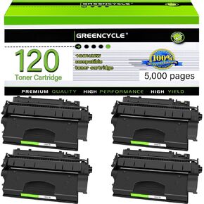 greencycle Compatible Toner Cartridge Replacement for Canon 120 CRG-120 2617B001 High Yield Work with ImageClass D1550 D1120 D1150 D1170 D1180 D1320 D1350 D1370 D1520 Printer (Black, 4-Pack)