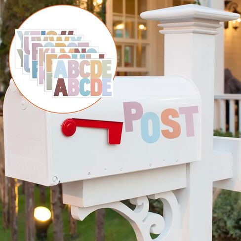 Giantree 232 PCS ملصقات أحرف كبيرة ، 24 ورقة ألوان الباستيل ملصقات الأبجدية ، ملصقات رسائل الفينيل ، ملصقات رسائل لاصقة ذاتية للوحة النشرة الفصول الدراسية ديكور باب المنزل in Kuwait