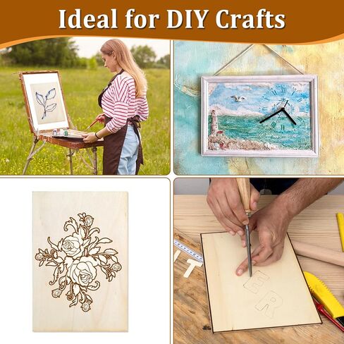 20 PCS أوراق Basswood فارغة ، ورقة خشبية البلسا مستطيلة الليزر أوراق الخشب الرقائقي رفيعة حرفة غير مكتملة للزخارف DIY ، قارب سفينة الطائرات ، مشاريع المدرسة 3.9 × 5.9 × 0.08 بوصة in Kuwait