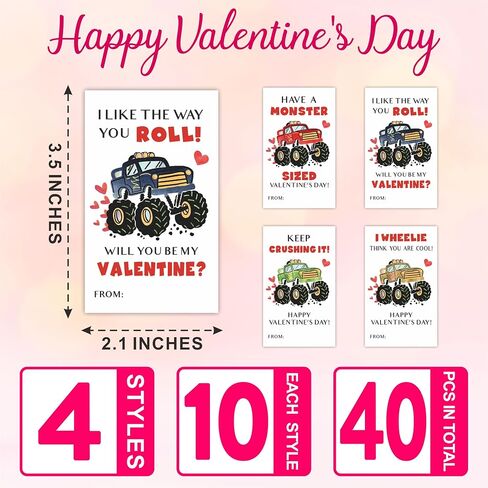 40 Pcs Valentine's Day Dog Theme Stickers - 3.5 x 2.1 Inches Waterproof Friends Sticker Label Sheet for Boys Girls - 4 Different Design Valentines Gifts Cards Envelopes Sticker Tags - A06 in Kuwait