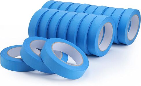 Lichamp Blue Painters Tape Bulk, 3 Pack 0.95 inch by 55 Yards Painters Tape Blue Masking Paper Tape for Wall Painting in Kuwait
