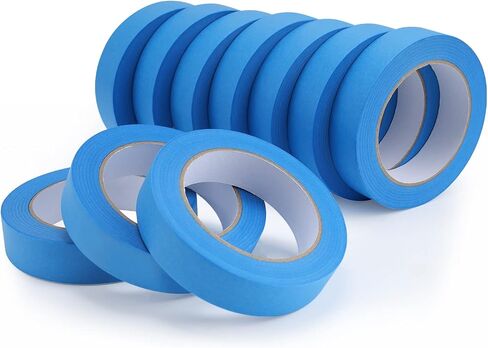 Lichamp Blue Painters Tape Bulk, 3 Pack 0.95 inch by 55 Yards Painters Tape Blue Masking Paper Tape for Wall Painting in Kuwait
