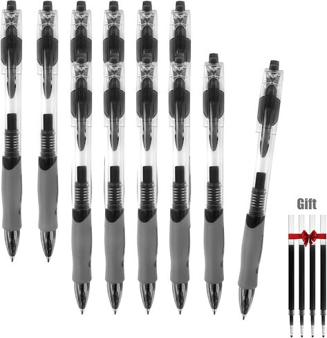Innertone Blue Gel Pens，12 Pcs Retractable Fine Point 0.7mm With 4 Refills,Blue Pen，Featuring Smooth Writing And Quick-Drying Ink, Suitable For Women, Men, Journaling, School, And Office Use in Saudi Arabia