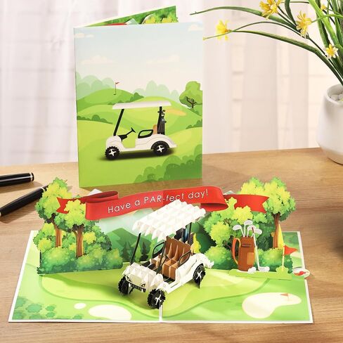 بطاقة عيد ميلاد Golf Funder Golf Folly ، بطاقة عيد ميلاد سعيد لاعبي الغولف - مناسبة للرجال ، الأب ، الزوج ، الجد ؛ بطاقة يوم الآباء في جميع الأداء ، تهانينا ، بطاقة تقاعد مضحكة لرئيس ، زميل في العمل in Kuwait