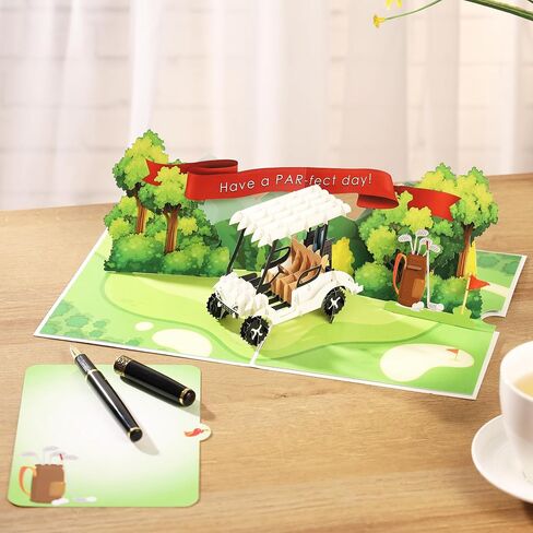 بطاقة عيد ميلاد Golf Funder Golf Folly ، بطاقة عيد ميلاد سعيد لاعبي الغولف - مناسبة للرجال ، الأب ، الزوج ، الجد ؛ بطاقة يوم الآباء في جميع الأداء ، تهانينا ، بطاقة تقاعد مضحكة لرئيس ، زميل في العمل in Kuwait