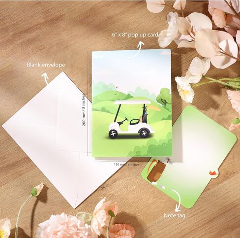 بطاقة عيد ميلاد Golf Funder Golf Folly ، بطاقة عيد ميلاد سعيد لاعبي الغولف - مناسبة للرجال ، الأب ، الزوج ، الجد ؛ بطاقة يوم الآباء في جميع الأداء ، تهانينا ، بطاقة تقاعد مضحكة لرئيس ، زميل في العمل in Kuwait