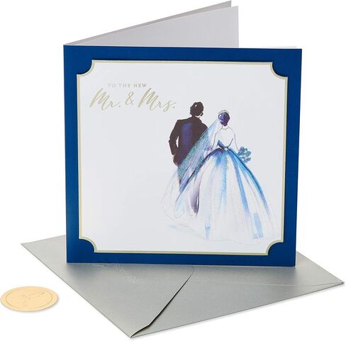 Papyrus Wedding Card for Couple (The New Mr. and Mrs.) in Saudi Arabia