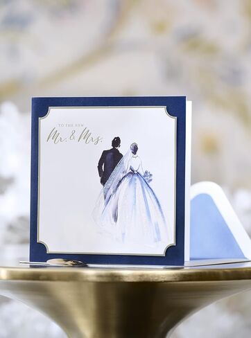 Papyrus Wedding Card for Couple (The New Mr. and Mrs.) in Saudi Arabia