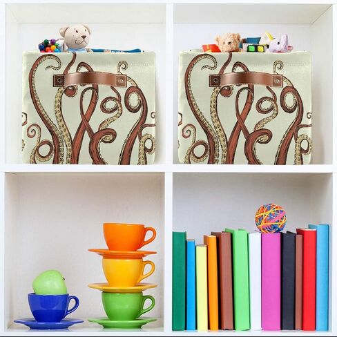 Storage Basket Abstract Animal Zebra Print Storage Cube Box Durable Canvas Collapsible Toy Basket Organizer Bin with Handles for Shelf Closet Bedroom Home Office in Kuwait
