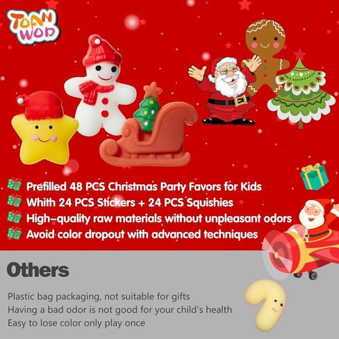 24pcs Mini Mochi Squishy Toys for Party Favors ، Kawaii Fidget Toys لتخفيف الإجهاد ، والحيوانات المكتبية للألعاب الحسية للأطفال ، و Goodie Bag Stuffers for Kids Birthday in Kuwait