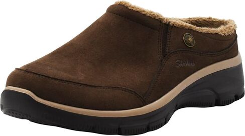 Skechers Women's Easy Going-Latte-Twin Gore Slip-on Mule, Charcoal, 11 M US in Saudi Arabia