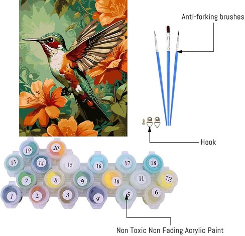 LWZAYS Flower Paint by Number Kit for Adults Canvas, Flowers Acrylic Paint by Number Kit for Adults Beginners, Daisy Vase Adult Paint by Number Kits for Gift Decor - 12x16 Inch in Kuwait
