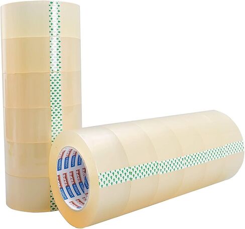ADHES Packing Tape for Shipping Packaging Moving Boxes,1.88 in x 100 Yard x 2.6 Mil, 60 Rolls in Kuwait