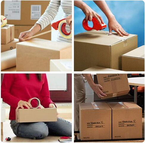 ADHES Packing Tape for Shipping Packaging Moving Boxes,1.88 in x 100 Yard x 2.6 Mil, 60 Rolls in Kuwait