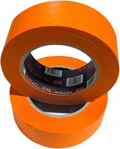 1.5 Inch (36mm) Premium High Performance Automotive Orange 207 Masking Tape (2 Rolls) in Saudi Arabia