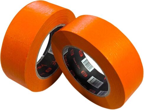 1.5 Inch (36mm) Premium High Performance Automotive Orange 207 Masking Tape (2 Rolls) in Saudi Arabia