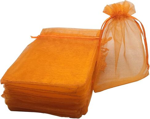 ANSLEY SHOP 100pcs 4x5 Inches Drawstrings Organza Gift Candy Bags Wedding Favors Bags (Grass Green) in Kuwait