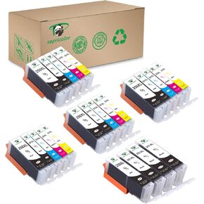 PGI-250XL CLI-251XL Ink Cartridges, High Yield Replament Ink for PGI 250XL CLI 251XL Compatible with Pixma MX922 MG6420 MG6620 Printers 24 Pack (not Edible Inks)