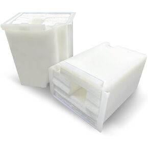 2Pcs Waste Ink Pad Replacement Compatible for EPSON Ecotank ET-2800 ET-2803 ET-2720 ET-2400 ET-2711 ET-4700 L3110 L3210 L3150 L3250 etc.Printers, Maintenance Box with Extra Absorbent Sponge