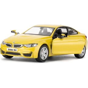 1/36 BMW M4 Alloy Car Model, Toy Car with Pullback Function, Suitable for Collecting and Decorating Toy Models, Birthday Gift for Boys and Girls (Red)