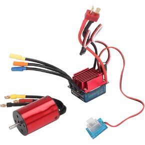 Alomejor Brushless Motor ESC Kit 35A 4500KV Brushless Motor Kit RC Upgrade Combo for 1/14 for 1/16 RC Car