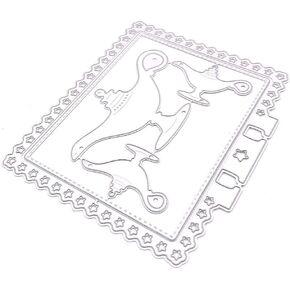 KSCRAFT Memory Dex Star Border Frame Metal Cutting Dies Stencils for DIY Scrapbooking Decorative Embossing DIY Paper Cards