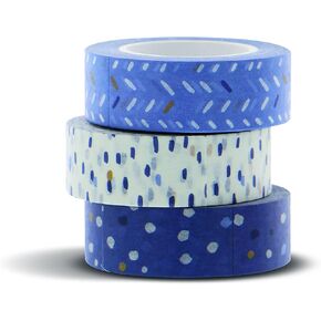 Filofax Accessory, Indigo Collection, Washi Tape, Set of Three (B132765)