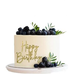 Happy Birthday Cake Toppers Custom Cake Topper Baby Shower Cake Topper Gold Birthday Cake Toppers Acrylic Cake Decorations Happy Birthday Cupcake Topper Decorations Supplies