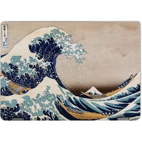 MightySkins Skin Compatible with Lenovo IdeaPad Flex 5 16" (2022) Full Wrap Kit - Great Wave of Kanagawa | Protective, Durable, and Unique Vinyl Decal wrap Cover | Easy to Apply | Made in The USA