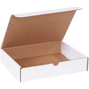 BOX USA BM1182D 11 1/8"L x 8 3/4"W x 2 5/16"H, White (Pack of 50)