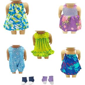 Baby Doll Clothes for 10 Inch Alive Baby Dolls,Doll Outfit Shoes for 10-11 Inch Baby Dolls Girl (Finery)