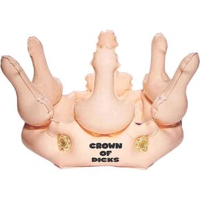 Island Dogs Inflatable Crown of Dicks - Pink - Halloween Crown - General Use