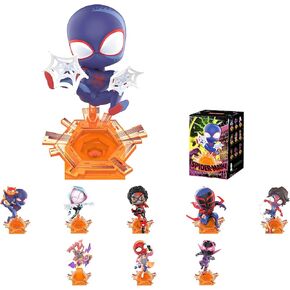 POP MART Marvel Spider-Man Across The Spider-Verse Series Figures, Blind Box Figures, Random Design Action Figures Collectible Toys Home Decorations, Holiday Birthday Gifts, Single Box