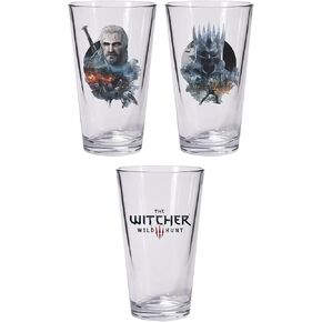 Dark Horse Deluxe The Witcher 3: Pint Glass Set: Geralt & Eredin, Multicolor (3009-451)