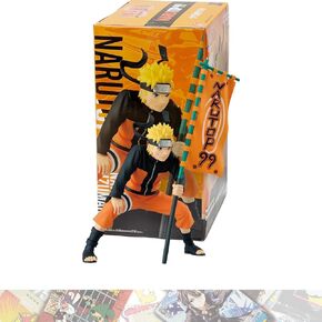 Uzumaki Narut o: 11cm Narutop99 Statue Figurine Bundled with 1 A.C.G. Compatible Theme Trading Card (86736)