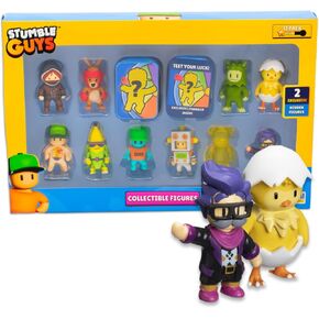 Stumble Guys Series 2 | Collectible Figures 12-Pack Deluxe Box | Includes 10 Iconic Characters + 2 Rare Hidden Figures | Must-Have Collectibles for Fans (Assortment B)